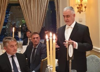 Željko Komšić i reisu-l-ulema sa zvaničnicima u Ujedinjenom Kraljevstvu